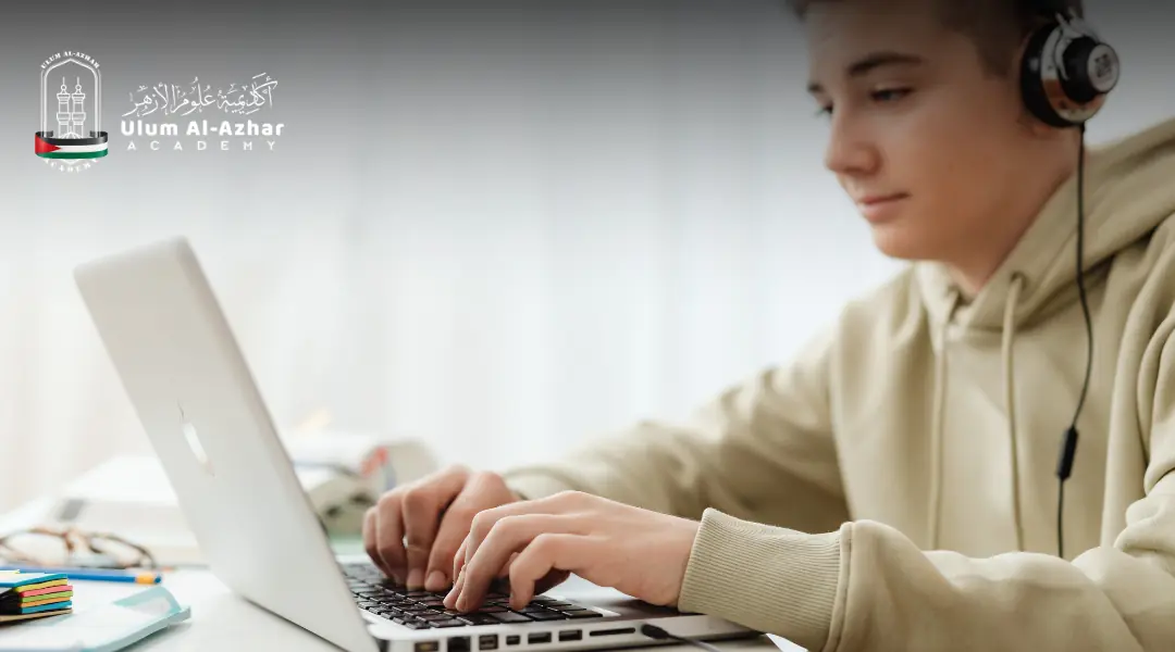 Student reviewing meem sakinah rules chart