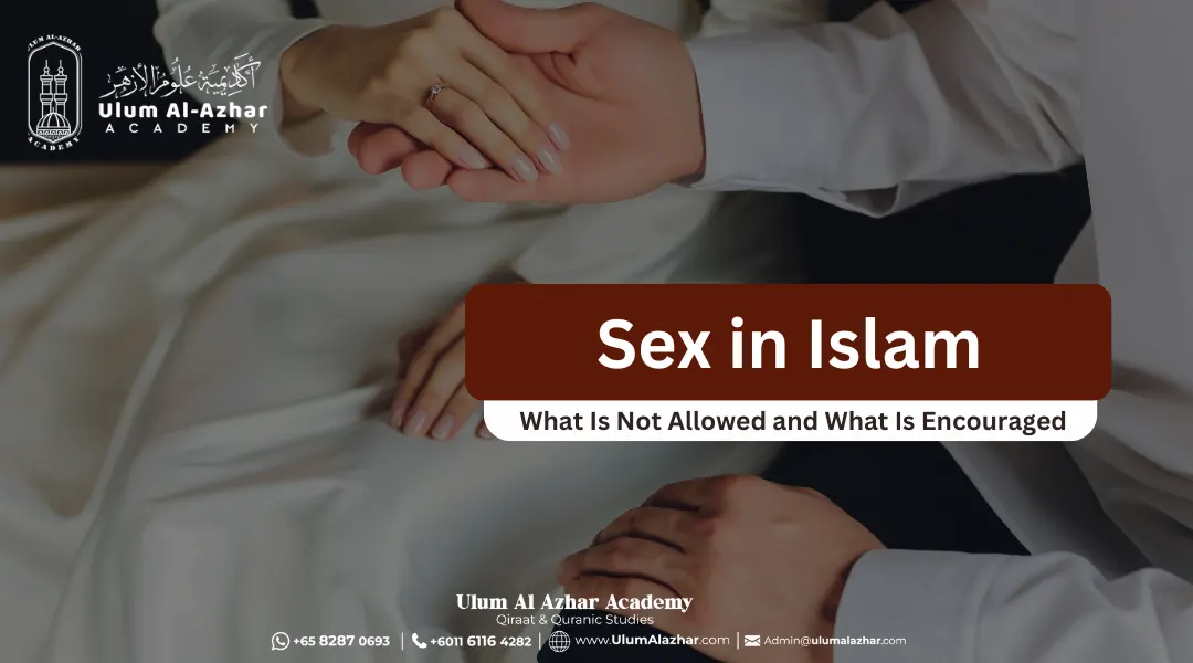 Sex in Islam: What Is Not Allowed and What Is Encouraged. A joyful Islamic marriage ceremony with the couple holding hands