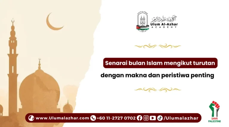 Senarai bulan Islam mengikut turutan dengan makna dan peristiwa penting