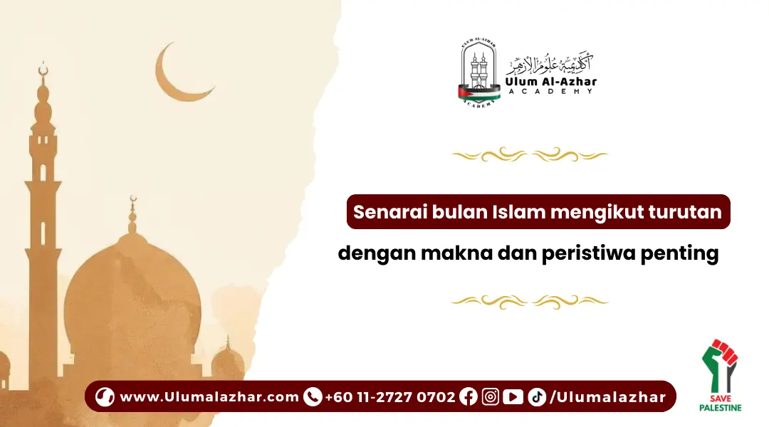 Senarai bulan Islam mengikut turutan dengan makna dan peristiwa penting