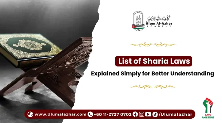 List of Sharia Laws as The Qur’an is the primary source of legislation.