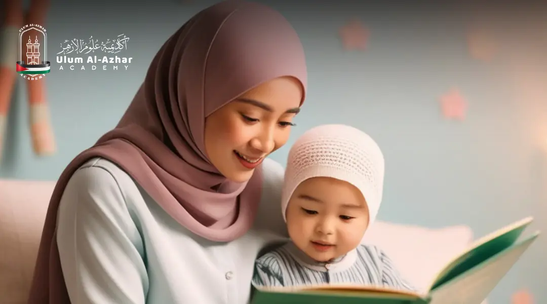 A Muslim woman reads about the teachings of Islam to learn Does swearing break your fast?