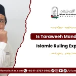 Muslim man asking is taraweeh mandatory in Ramadan