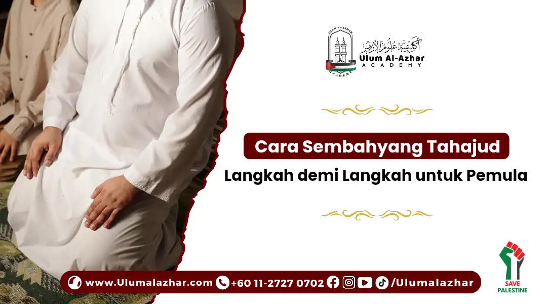 Muslim sedang solat malam mengikut cara sembahyang tahajud