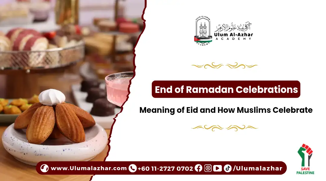 Community sharing food in joyful end of ramadan celebrations