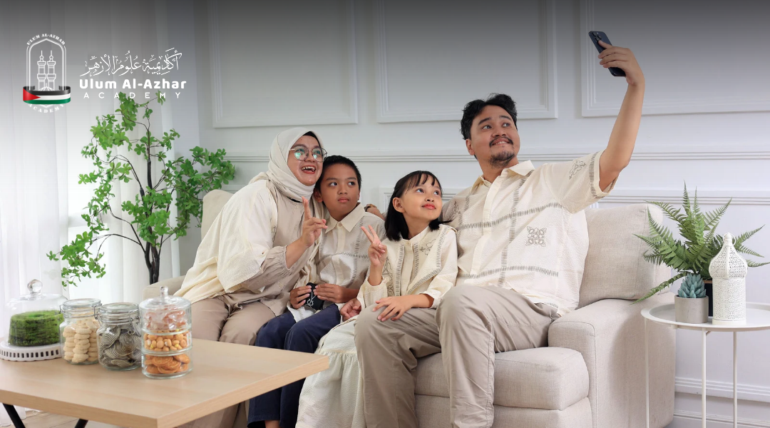 keluarga berkongsi hadis hari raya aidilfitri bersama