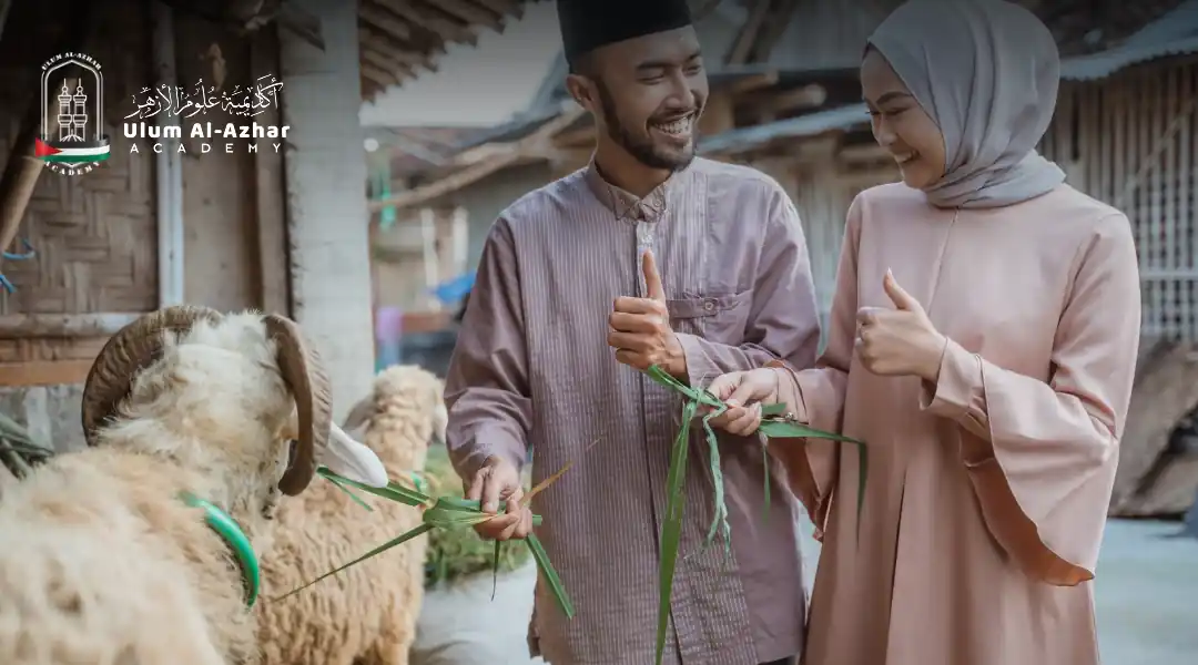 Couple discussing qurbani rules for husband and wife at home