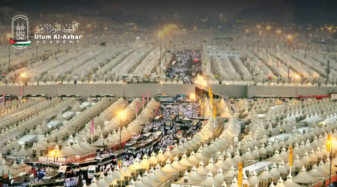 Mina tents explain how long does hajj take for pilgrims.