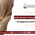 Teacher helping students learn quran with tajweed